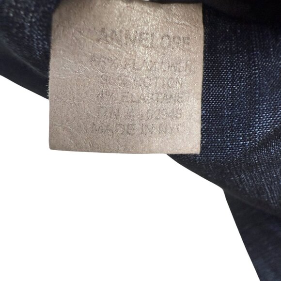 Annelore Denim Corset Top Size 10 Blue Stretch Linen Blend Bustier Camisole - Picture 9 of 10